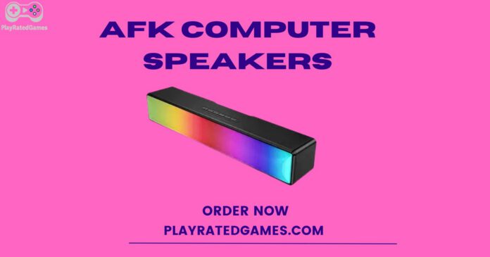 "AFK RGB Computer Sound Bar with Bluetooth 5.1, USB Power, and Stereo Speakers"
