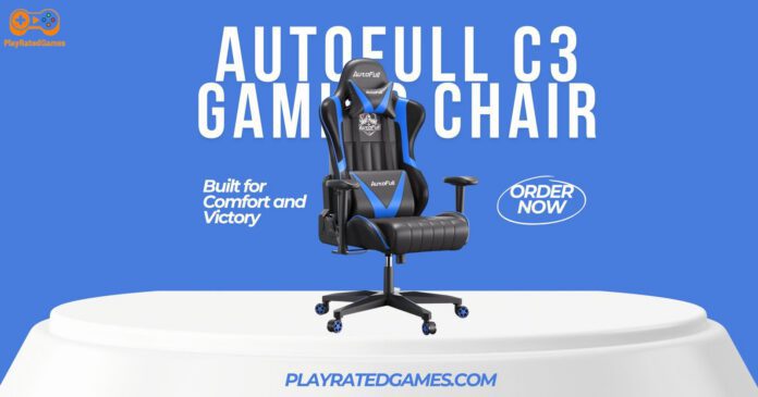 Ergonomic purple TUKAKA gaming chair with footrest, massage lumbar support, and reclining function.