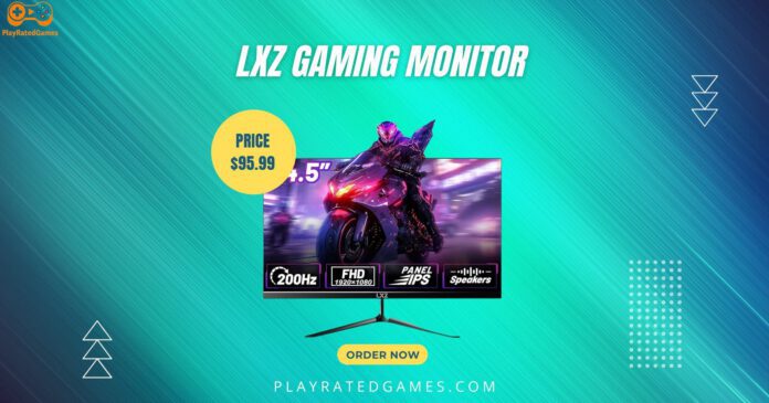 "LXZ 24.5-Inch 200Hz FHD Gaming Monitor with Frameless IPS Display – Black"