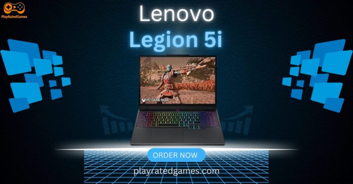 Lenovo Legion 5i gaming laptop with 15-inch OLED display and NVIDIA RTX 5070 graphics