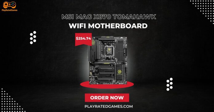MSI MAG X870 Tomahawk WiFi Gaming Motherboard - AM5, DDR5, Wi-Fi 7, PCIe 5.0