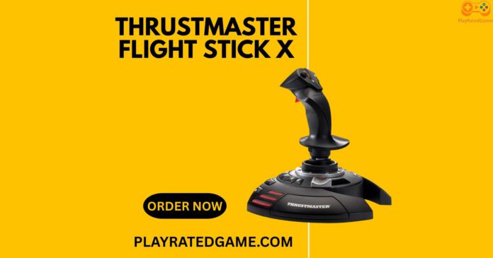 Thrustmaster T.Flight Stick X – Ergonomic USB Joystick for PC & PS3 Thrustmaster T.Flight Stick X USB joystick for PC and PS3, featuring ergonomic design and throttle control
