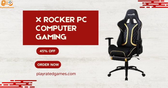 "X Rocker Sigma PC Gaming Chair – RGB LED Headrest, Adjustable Height and Armrests" "X Rocker Sigma Gaming Office Chair in Black with RGB LED Headrest and Adjustable Armrests"