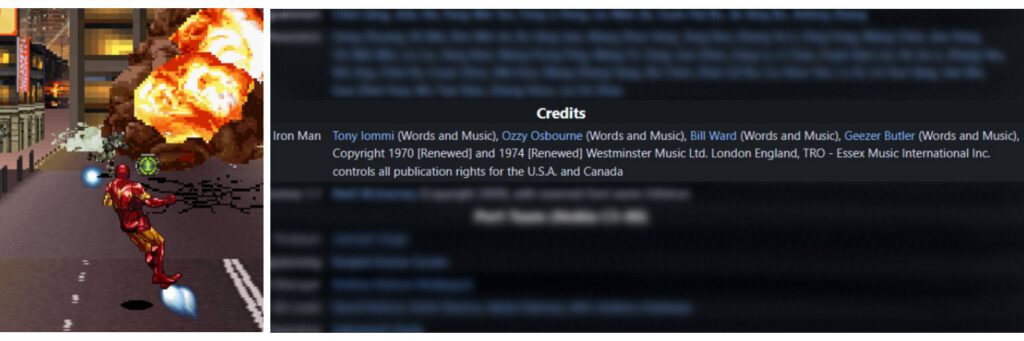 Ozzy's credits on Iron Man 2
