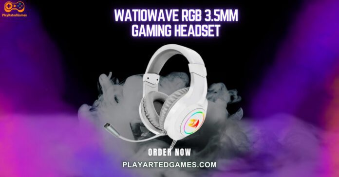 CM7002 Gaming Headset for PS5, PC, Xbox, Switch – Light White CM7002 Gaming Headset with RGB Lighting and Noise-Canceling Mic – Light White
