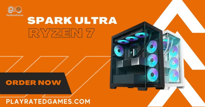 Skytech Shadow Gaming PC – Ryzen 7, RTX 4060, 16GB RAM, 1TB SSD Skytech Gaming Shadow Gaming PC Desktop with RGB lighting, Ryzen 7 5700X CPU, and NVIDIA RTX 4060 graphics card in a black tower case
