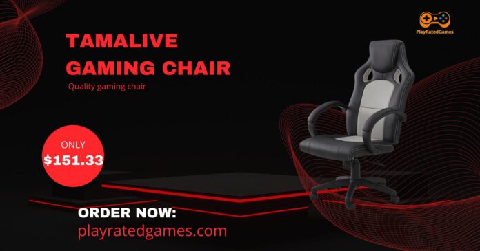 Morkprism gaming chair in black breathable fabric with footrest, massage lumbar support, and ergonomic headrest