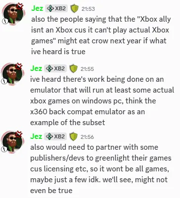 Xbox Emulation: corden screengrab