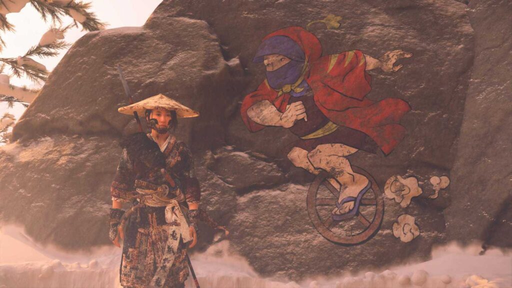 Ghost of Yotei easter eggs: Robot on Wheels