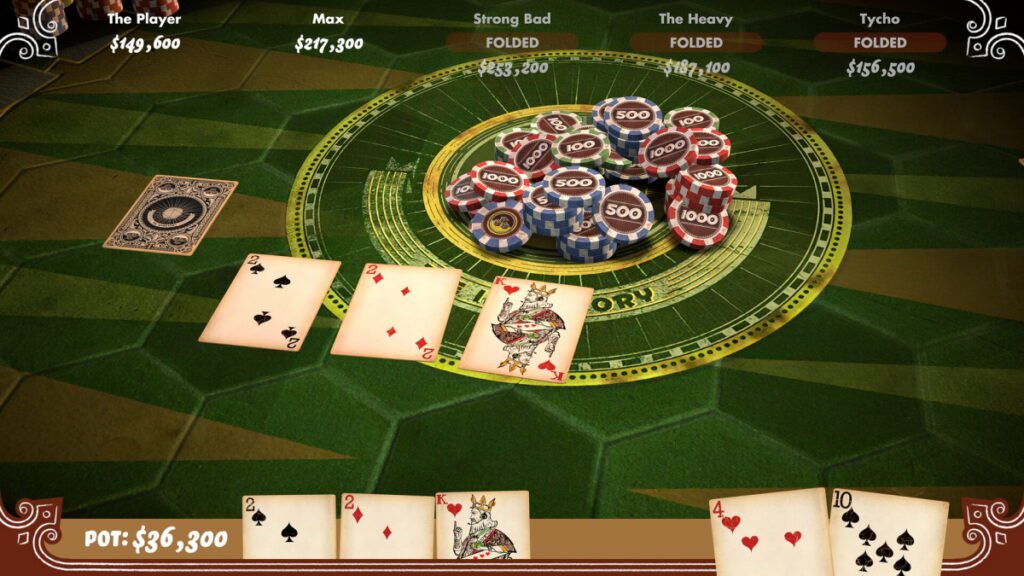 Poker Night at the Inventory Decks and Table