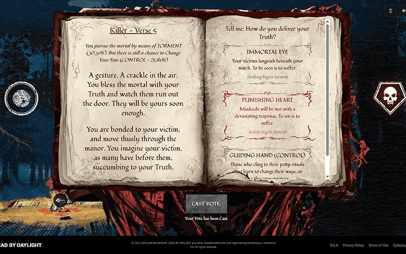 All Available Voting Choices in Dead By Daylight’s March 2026 Grimoire
